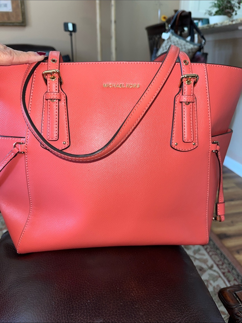 NWT Authentic Michael Kors Voyager Saffiano Leather Handbag